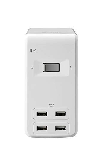 APC Desk Mount Power Station PE6U4W, U-Shaped Surge Protector with USB Ports (4), Desk Clamp, 6 Outlet, 1080 Joules , White - Image 2