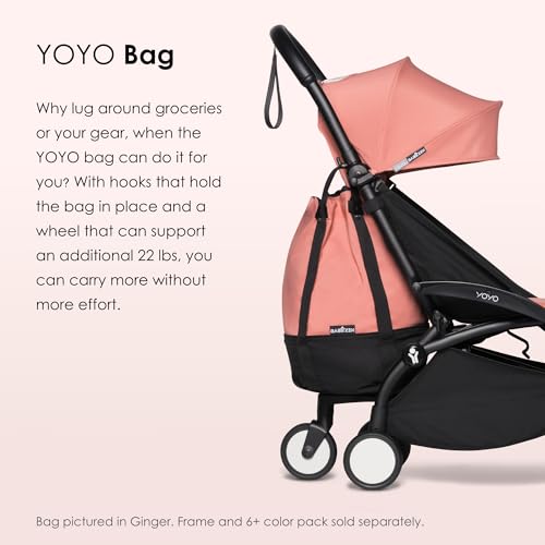 Babyzen YOYO Bag, Peppermint - Provides Additional, Sturdy Storage on The YOYO Stroller - Includes Wheel Base & Hooks - Image 3