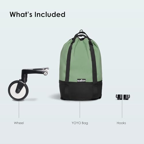 Babyzen YOYO Bag, Peppermint - Provides Additional, Sturdy Storage on The YOYO Stroller - Includes Wheel Base & Hooks - Image 2