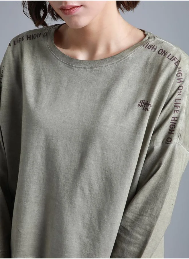 HIGH STAR High Star Washed High Low Boxy Fit T-Shirt