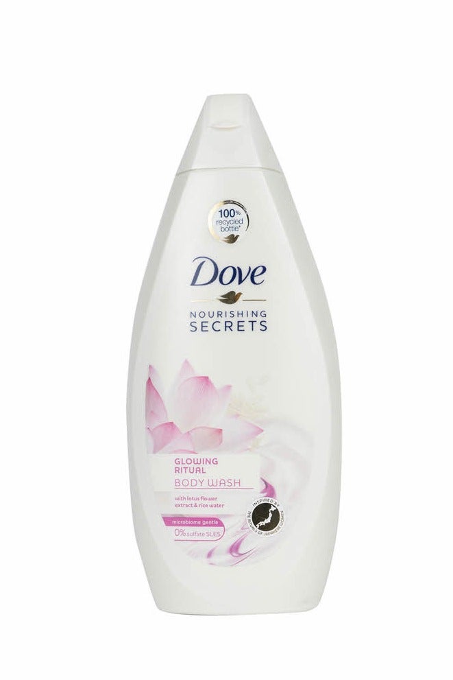 Dove Nourishing Secrets Glowing Ritual Shower Gel Body wash With Lotus Flower Extract And Rice Milk 500ml 