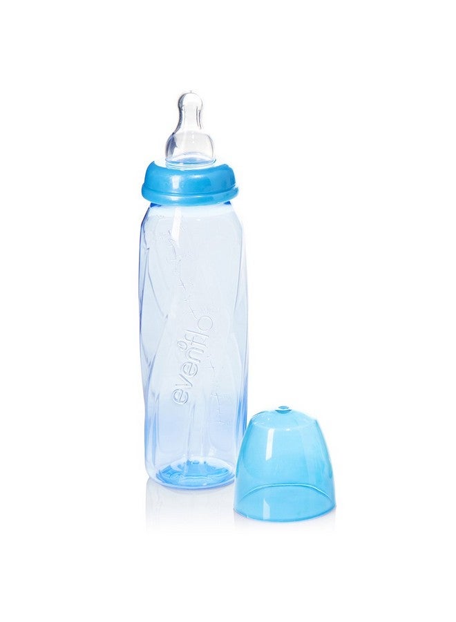 Evenflo Feeding Premium Proflo Vented Plus Polypropylene Baby Newborn And Infant Bottles Helps Reduce Colic Teal/Green/Blue 8 Ounce (Pack Of 6) - Image 2