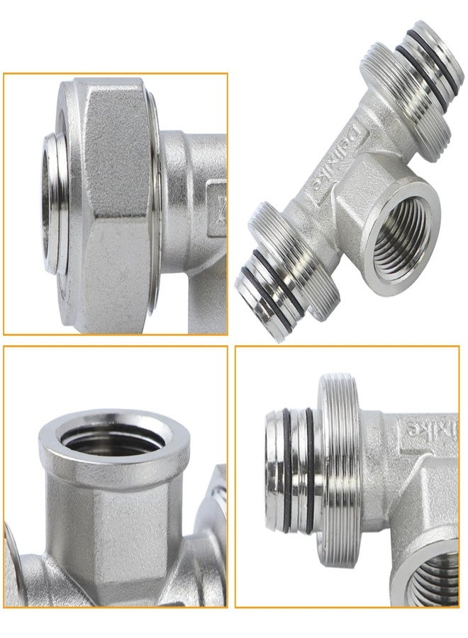 Delixike Hardware Accessories M8078 Tee pipe fitting Rapidair Maxline 3/4 "clamp, 1/2" internal thread NPT - Image 3