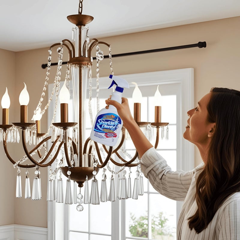 Goodscious Sparkle Plenty Chandelier Cleaner Drip Dry Spray No Wipe - Dust Remover & Streak Free Glass Cleaner Spray for Chandeliers Crystals & Window Screen Surface - All Purpose Cleaning Supplies (32 oz) - Image 4