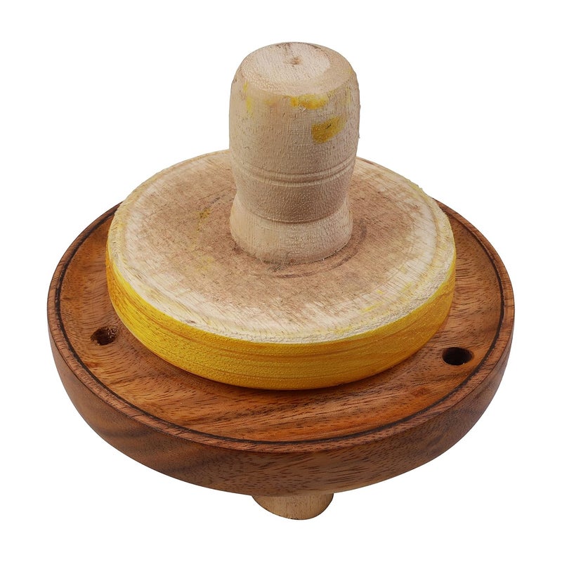 Paljji Handicrafts Wooden Sweet Maker Board Adhirasam AthirasamAriselu Oil Filter - Image 2