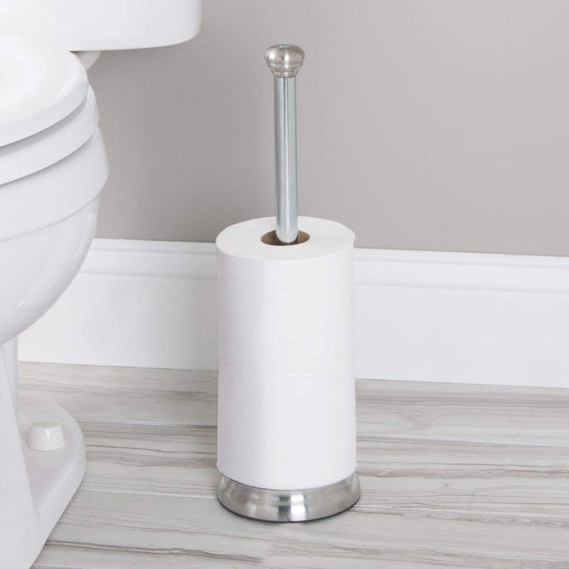 InterDesign iDesign Brushed Stainless Steel Toilet Paper Holder, The York Collection - Image 2