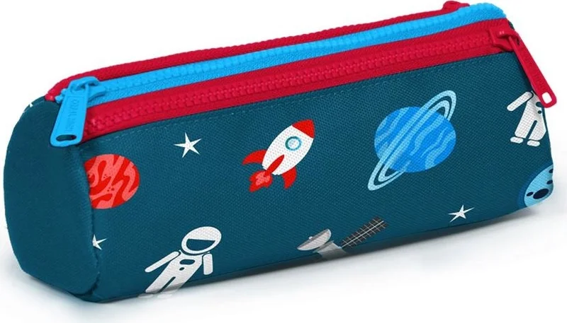 CORAL HIGH Kids Nefti Astronaut Patterned Three Compartment Pencil Bag 22330