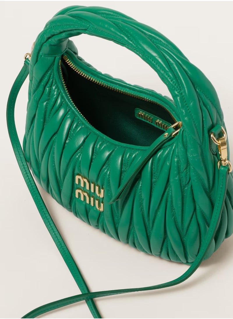 MIU MIU Wander nappa leather hobo Shoulder Bag  - Image 4