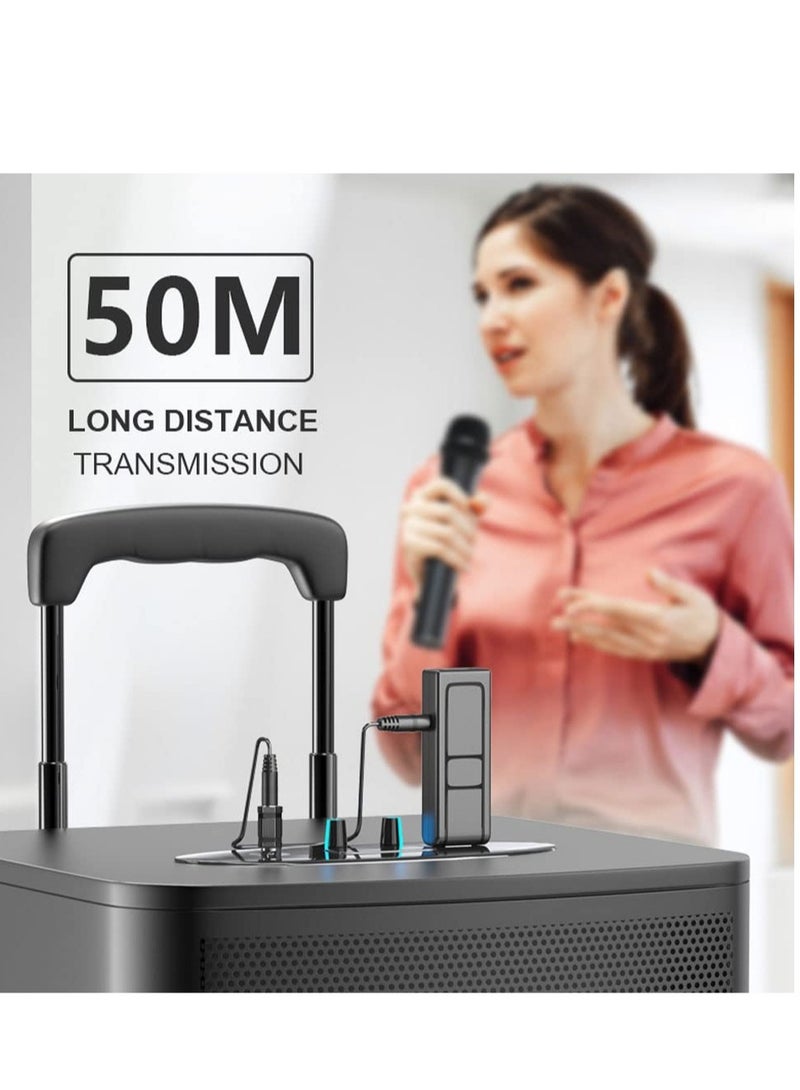 Excefore Wireless Microphone, Handheld, Wireless Karaoke Microphone, Portable USB Reciver, Suitable for Singing, DJ Party, Speech, Wedding, Church  - Image 4