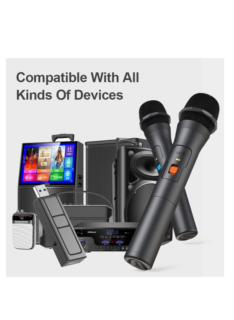 Excefore Wireless Microphone, Handheld, Wireless Karaoke Microphone, Portable USB Reciver, Suitable for Singing, DJ Party, Speech, Wedding, Church  - Image 5