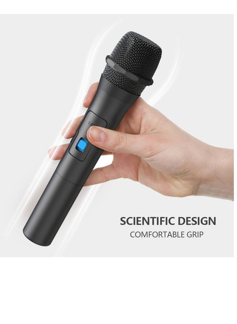 Excefore Wireless Microphone, Handheld, Wireless Karaoke Microphone, Portable USB Reciver, Suitable for Singing, DJ Party, Speech, Wedding, Church  - Image 3