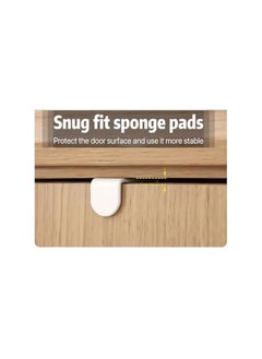 The Bros Over The Door Hooks, 4 Pack Heavy Duty Organizer Hooks with Double Wood Hooks, Door Hanging Hooks for Hanging Coats Hats Robes Towels, Bathroom, Living Room, Kitchen, Clothes, Shoe Bag, White  - Image 4