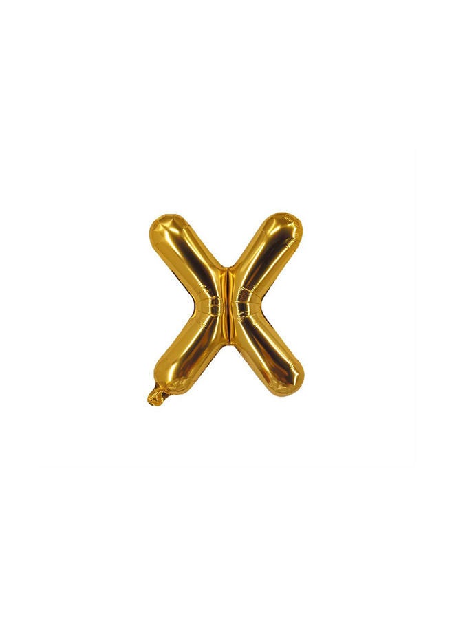 NIBEMINENT Alphabetical Letter X Hanging Foil Balloon 16inch