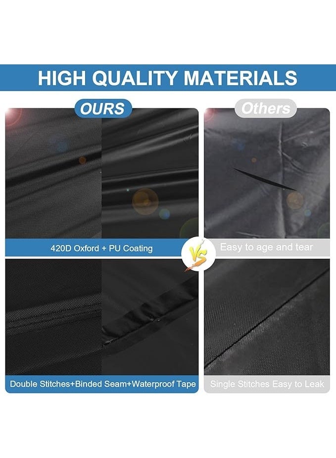 Cover Square Patio Table and Chairs Covers for Outdoor Furniture 200x200x71cm, Waterproof - Image 5