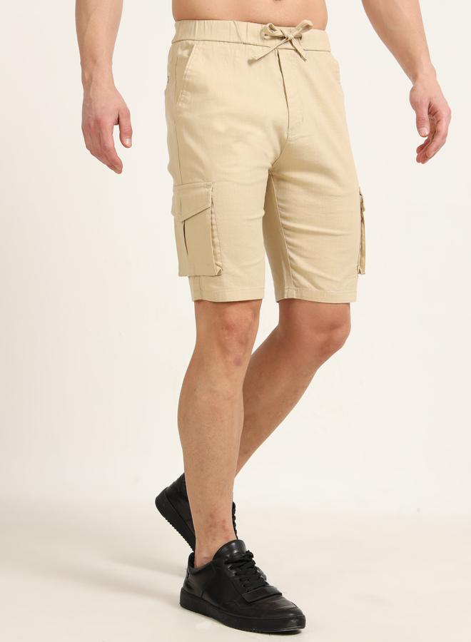 بوشيرت شورت كتان بجيوب كارجو - Image 3