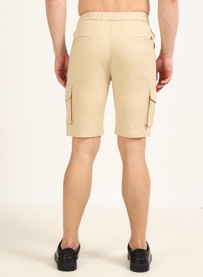بوشيرت شورت كتان بجيوب كارجو - Image 5