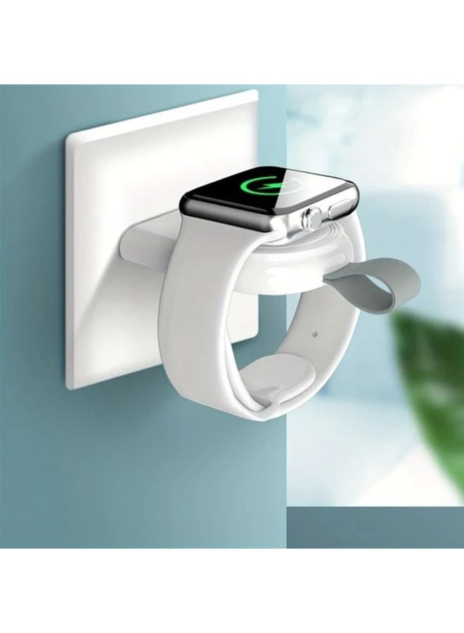 White Magnetic Wireless Charger Dock For Apple Watch Type C Portable Fast Charging - Image 4