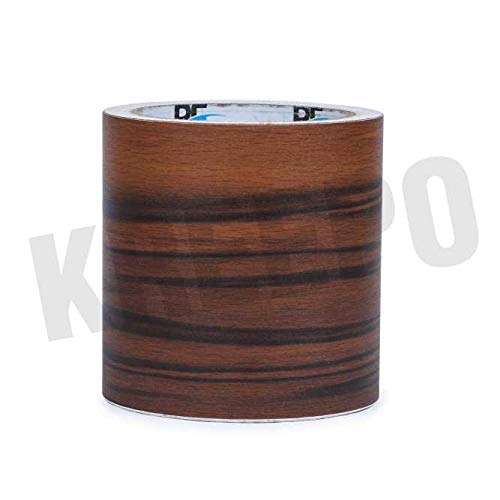 KREEPO Waterproof Waist Line Wall Sticker Self Adhesive Baseboard Wallpaper Border Roll Decals Home Decor Film (Size 4Inch x 10m) (Wood-9) - Image 1