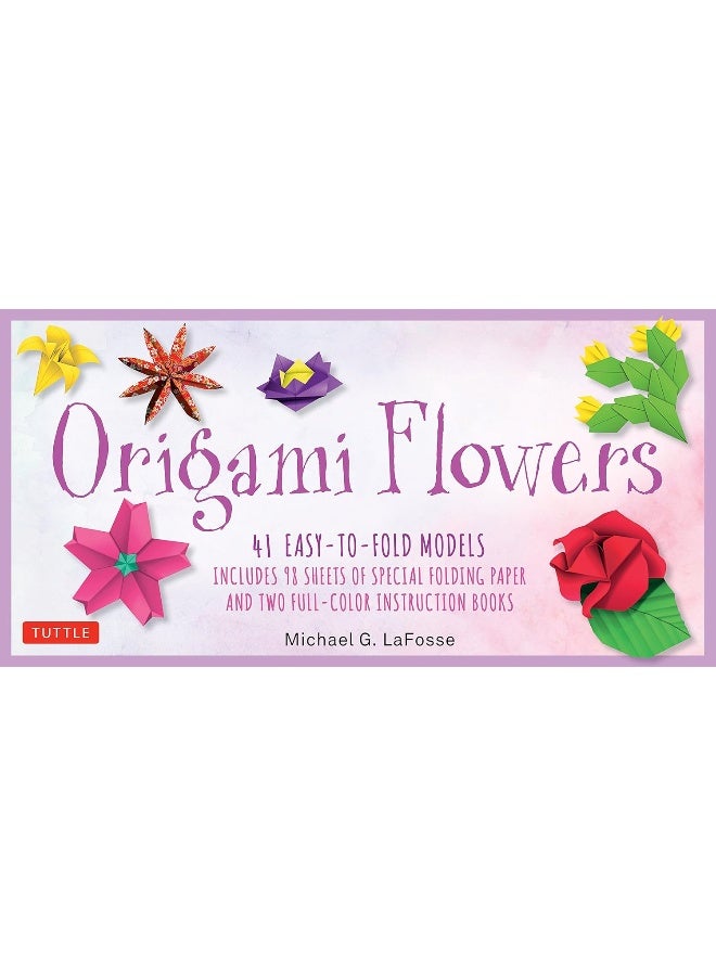 Origami Flowers Kit: 41 Easy-to-fold Models - Includes 98 Sheets of Special Folding Paper (Great for Kids and Adults!) 