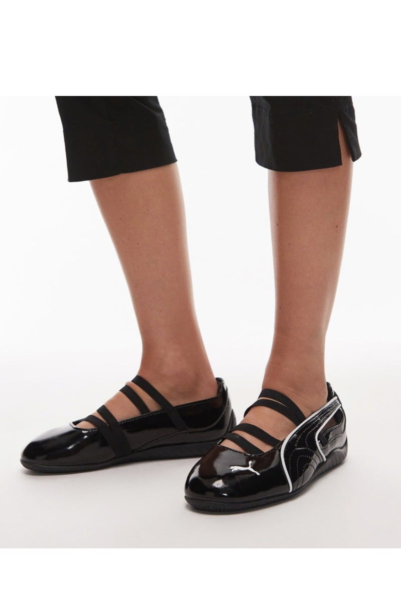 PUMA Speedcat Ballet Flats for Women | Glossy Black | Comfort Shoes - Image 2
