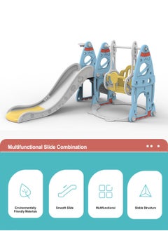 MaBaby Children's Slide Kids Slide with Basketball Hoop Indoor Home Multi-Function Combination Folding Toys Baby Slide For Boys and Girls  - Image 2