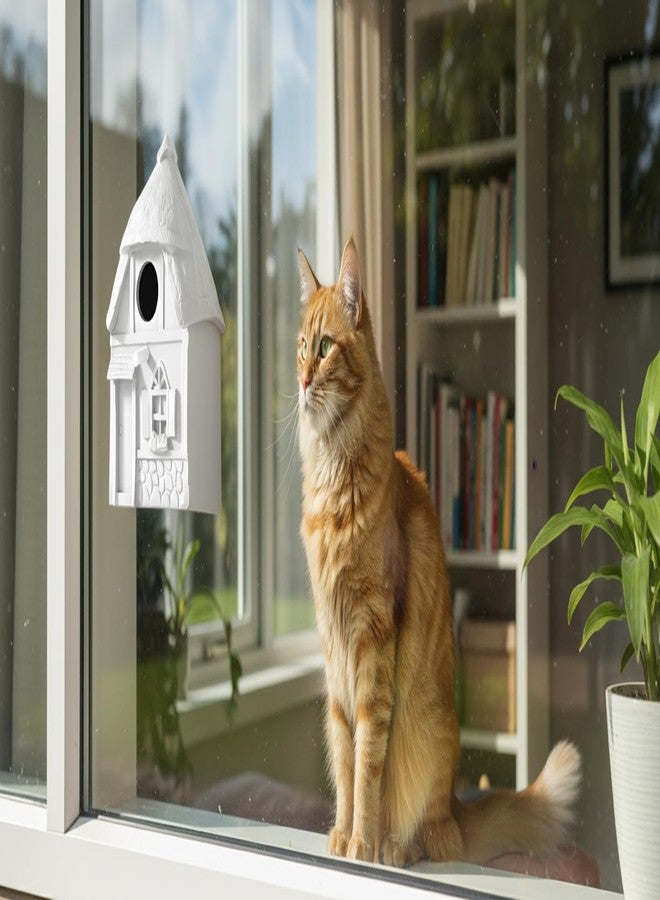CEDAR ALPHA Water Proof Window View Bird House for Outside with 3 Powerful Hooks,Vinyl Birdhouse for Viewing Inside,10 Years Performance - Image 5