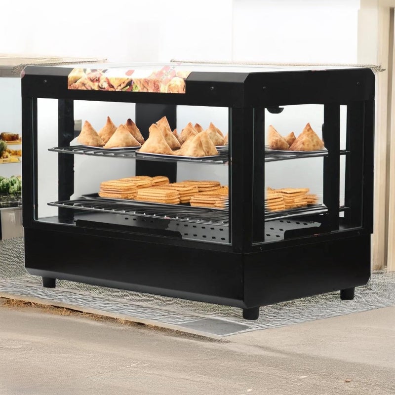 HG ENTERPRISES HG 50LH Black 800W Food Display Warmer 50 Liters Food Grade Stainless Steel Interior with 1 Year Warranty  - Image 4