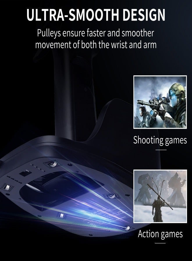 إيه آن د دبليو ماوس ألعاب على شكل مقبض مسدس لألعاب FPS - ماوس جيمنج سلكي بتميم فريد - ملحقات كمبيوتر مخصصة للاعبين المحترفين وألعاب الرماية. - Image 3