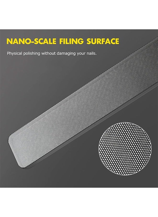 Ant 4 Piece Glass Nail Shiner Glass Nail File，Natural Nails Nano Nail Buffers Crystal Shine Polisher，Professional Double Sided Manicure Tools for Acrylic Nail Care  - Image 5