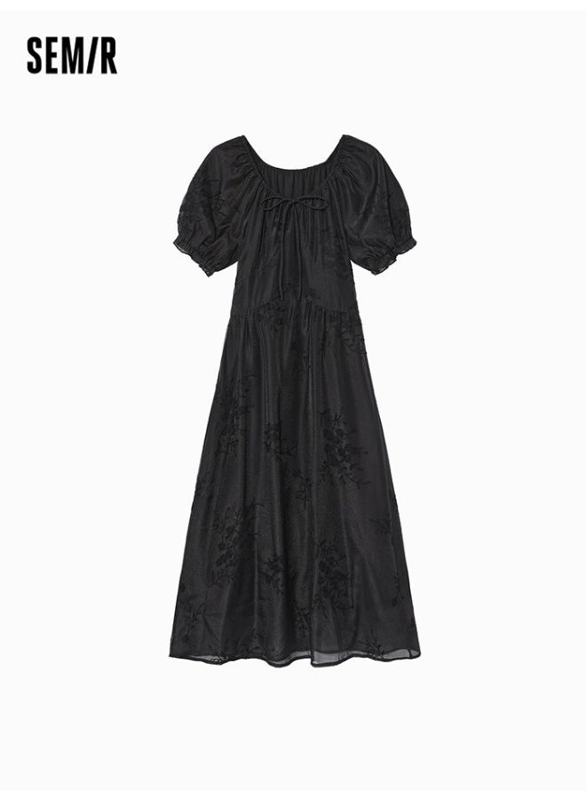 SEMIR Women's Dress With Tone On Tone Embroidery - Image 1