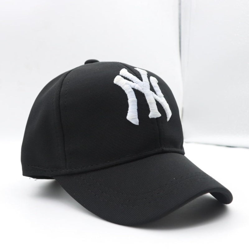JAMONT NY Baseball Cap for Kids, Adjustable Black Cotton Summer Cap, Unisex Sports Cap - Image 2