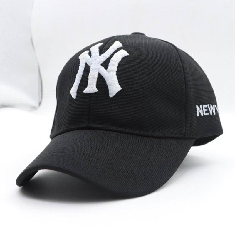 JAMONT NY Baseball Cap for Kids, Adjustable Black Cotton Summer Cap, Unisex Sports Cap - Image 4