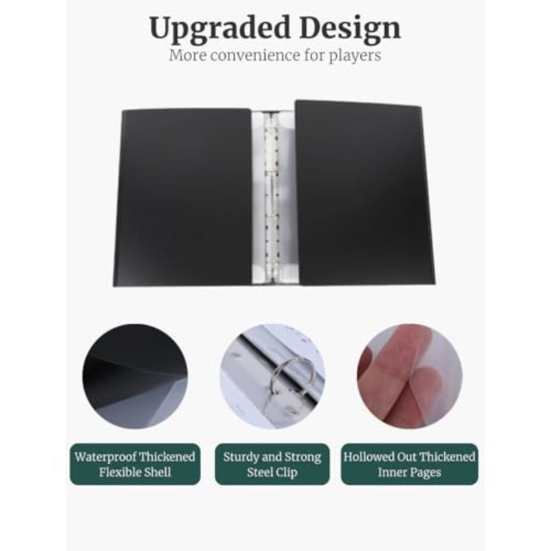 Sheet Music Folder, Piano Sheet Music 4 Page Expand, A4 Size Detachable Paper File Storage Holder for Choir Singer Stage Performance, Black - Image 3