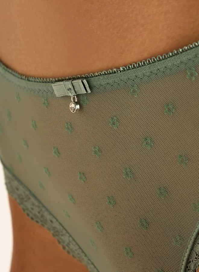 Splash FAV Lace Detail Briefs with Elasticated Waistband