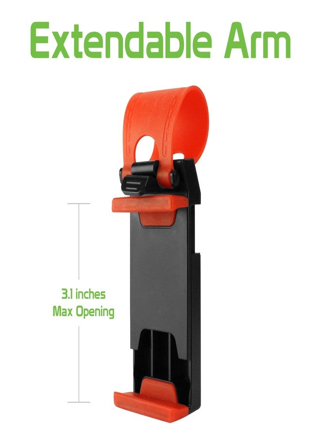 cellet حامل هاتف ذكي ليد المقود/مقود عربة الأطفال من سيلت، حامل هاتف، متوافق مع أجهزة آيفون من أبل، هواتف سامسونج جالاكسي، جوجل بيكسل، ماب جوجل، وايز، نظام تحديد المواقع جي بي إس - Image 3