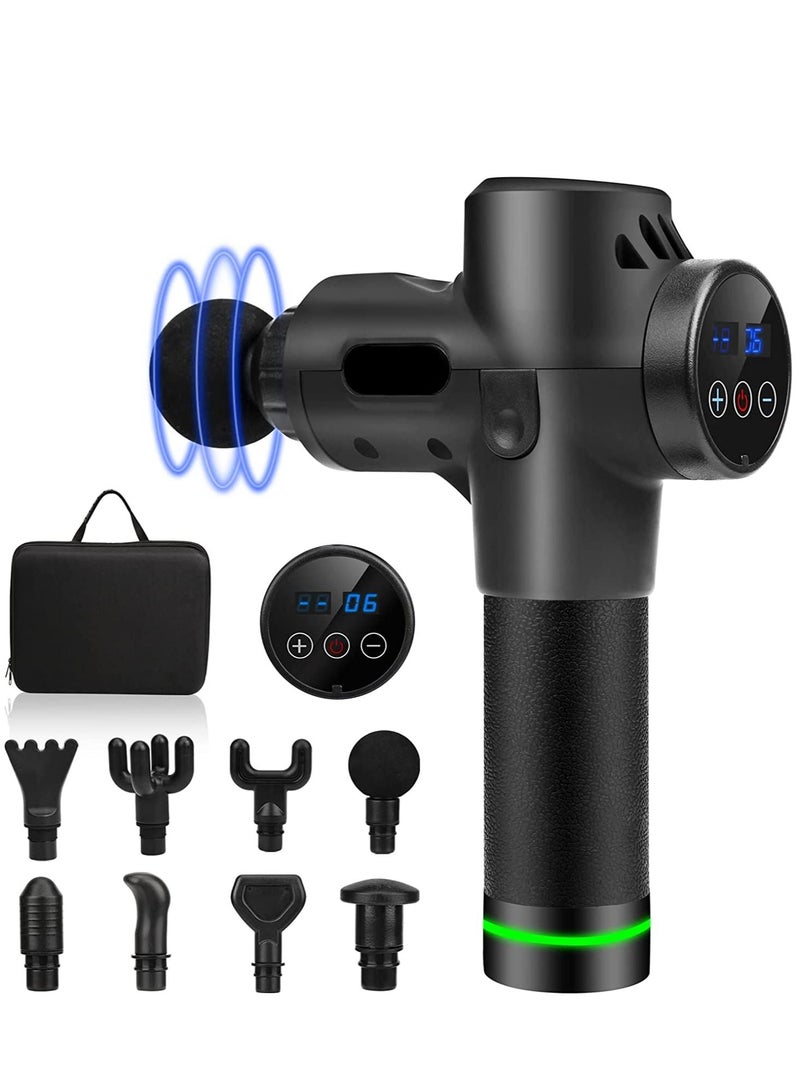 Generic Electric Muscle Relaxation Massage Home Fitness Equipment Adjustable Vibrating Speed with 6 Massage Heads  - Image 1