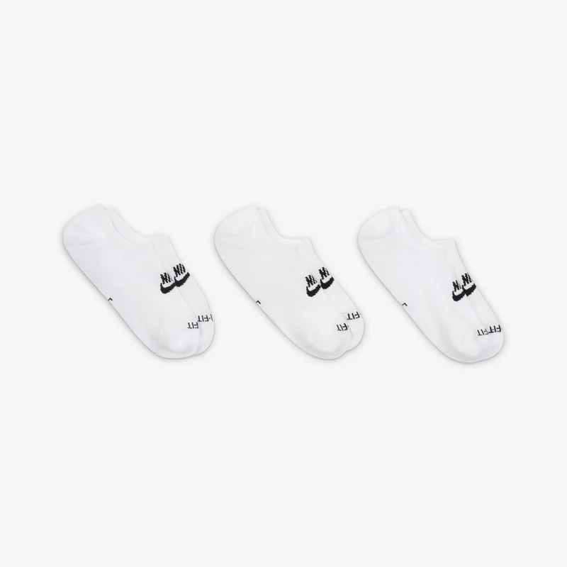 Nike White Men's Everyday Plus Cushioned Footie Socks (3 Pack)  | Best Price UAE