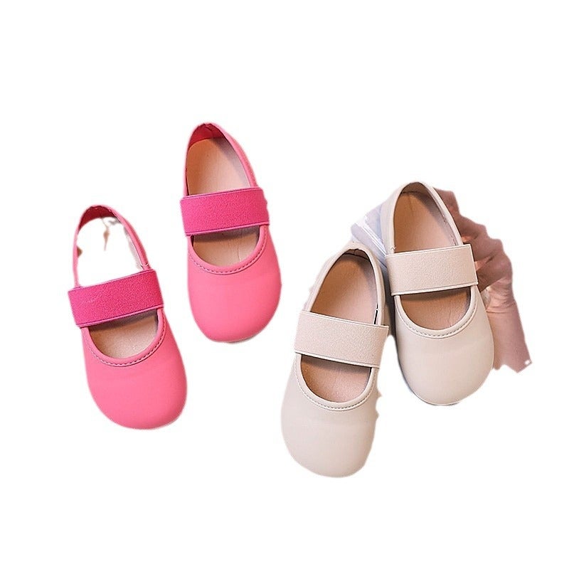Girl'S Leather Shoes 2024 Spring New Style Girl'S Soft Sole Stylist Shoes Children'S Princess Baby'S Casual Bean - Image 2