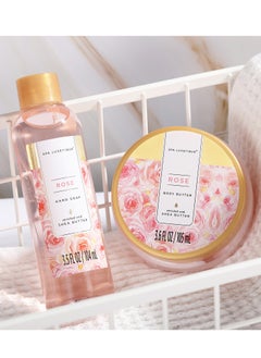 spa luxetique Spa Gift Basket for Women, Spa Gifts for Women, 10pcs Rose Home Spa Sets, Relaxing Gift Basket with Bath Salts, Body Lotion, Bubble Bath, Birthday Woman Gift Baskets  - Image 3