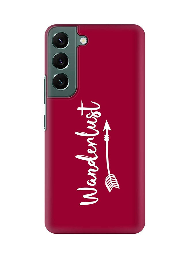 ستايلايزد جراب لهاتف جالاكسي S22 بلس رفيع سناب كلاسيك سيريز شيلد بطباعة نهائية غير لامعة - حب السفر - Image 1