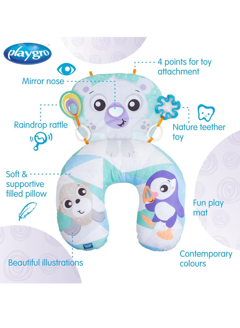 playgro Polar Pals Tummy Time Activity Pillow 0188232 - Image 2