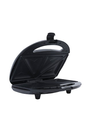 2 Slice Sandwich Maker with Non-Stick Plates | Overheat Protection, Power On/Off and Ready Indicator | Perfect for Breakfast 2 Slices 750 W SSM-884 Black/Silver - view 3