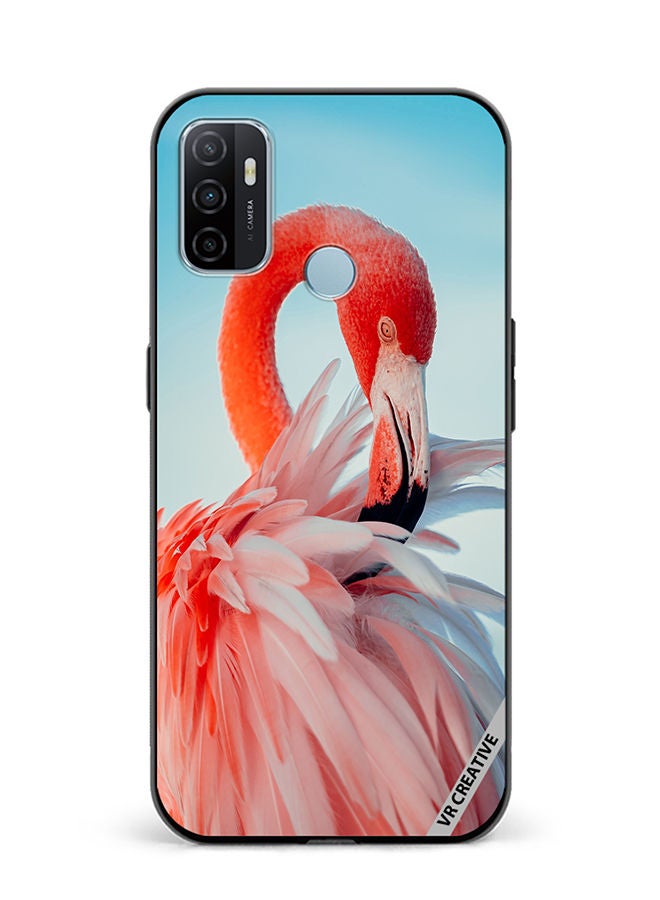VR CREATIVE Protective Case Cover For Oppo A53 Flamingo Design Multicolour - Image 1