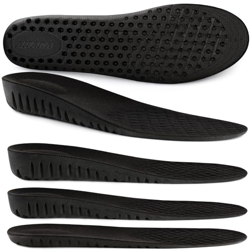Ailaka Height Increase Insoles for Men Women Honeycomb Shock Absorbing Cushion Insoles Replacement Full Length Sports Shoe Height Inserts Height Elevation - Image 1
