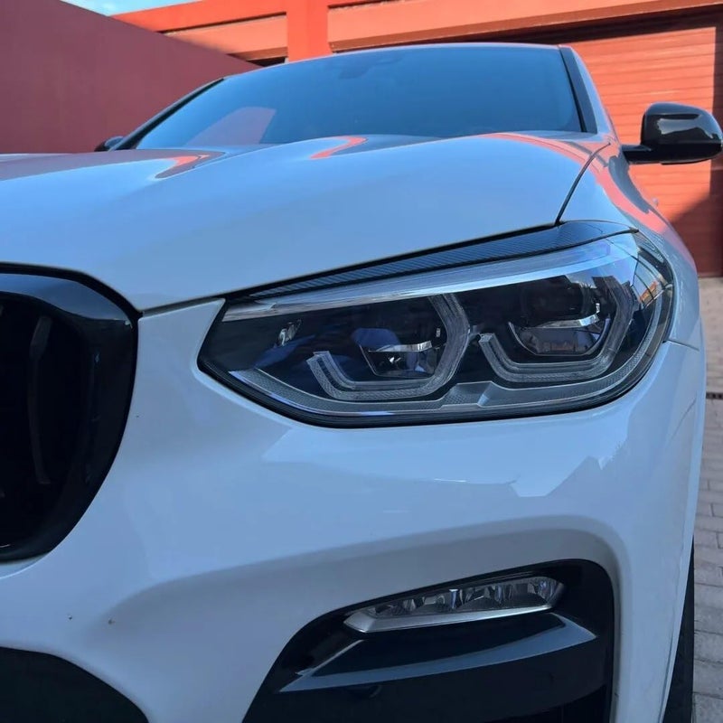 Vuzmode Carbon Look Headlight Eyebrows for BMW X3/X4 - Image 5
