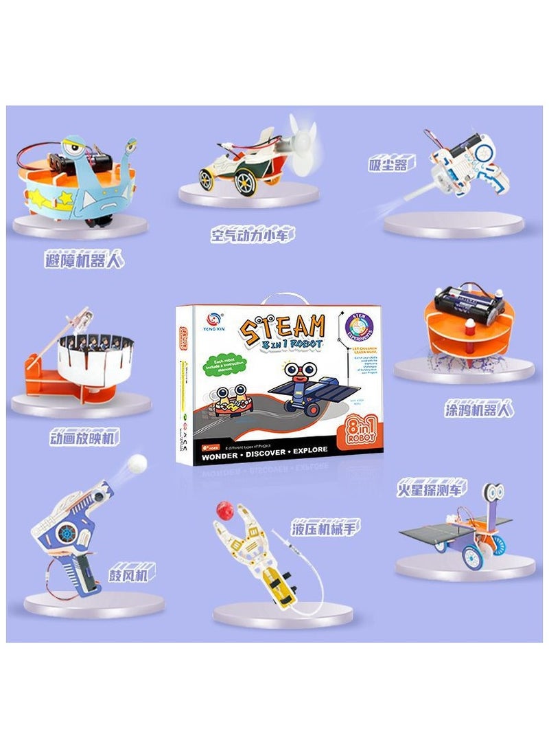 UNIVERSAL Small handmade composite assembly intelligent induction robot experimental set science and education children's toys - Image 1