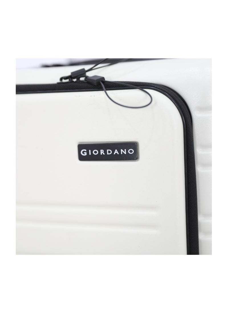 GIORDANO Giordano Hardside Double Spinner Wheel Luggage Trolley Bag 20 inch Cabin Size ,Ivory  - Image 2