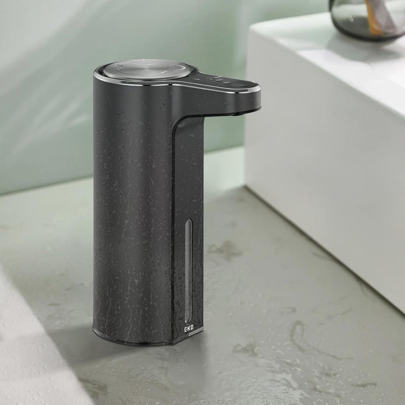 EKO Aroma Touchless Automatic Soap Dispenser for Bathroom and Kitchen, Liquid Hand Soap Dispenser, Water-Resistant and Rechargeable, 9 fl oz (Dark Grey) - Image 2
