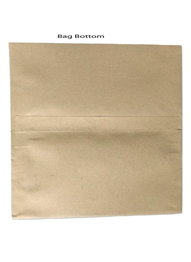 BAKING SET Baking Set 1 kg Cake Paper Carry Bag with Handle Brown Pack of 5 Pcs  - Image 3