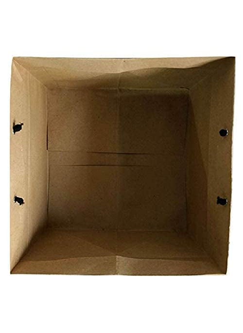 BAKING SET Baking Set 1 kg Cake Paper Carry Bag with Handle Brown Pack of 5 Pcs  - Image 2